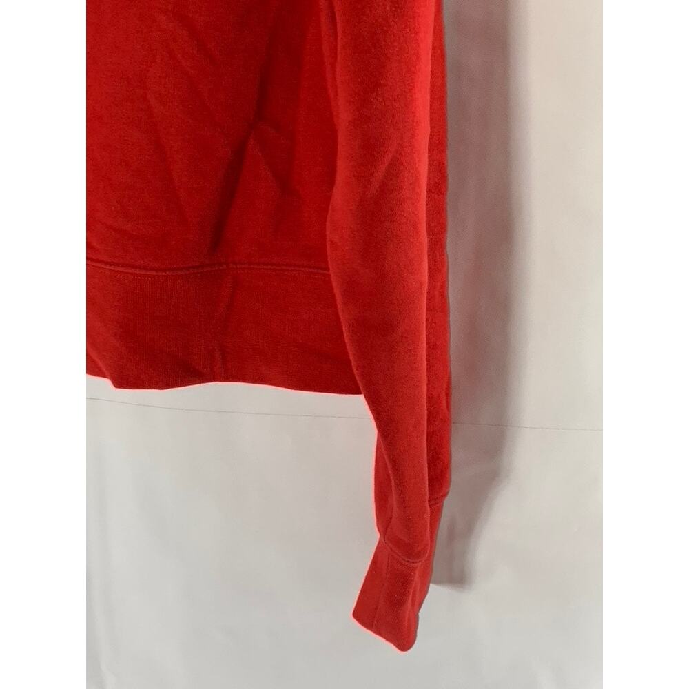 Zara Basics Women's Red Solid Pullover Hoodie Sz M - image 4